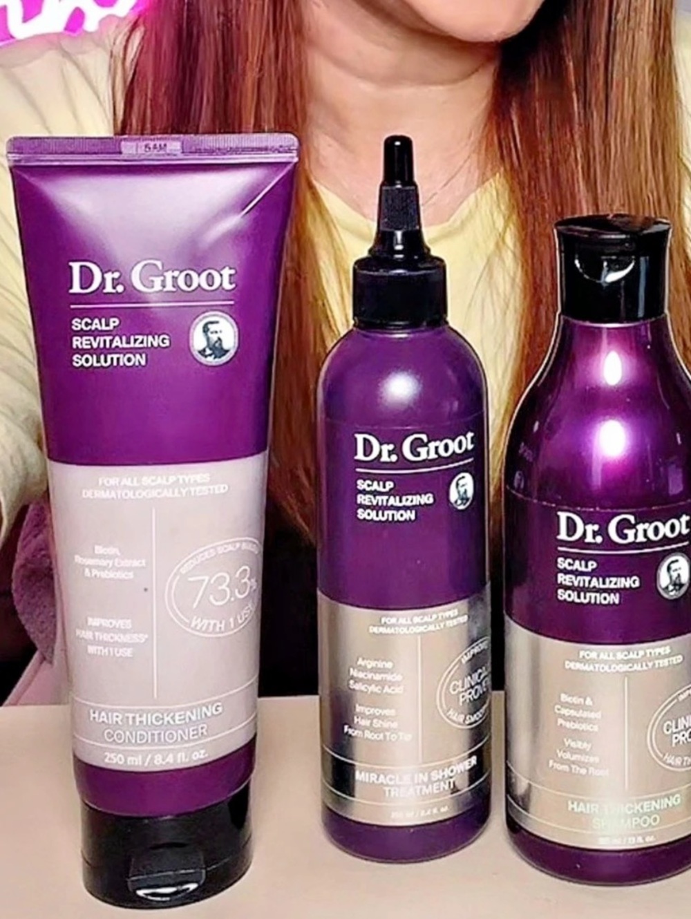 Dr. Groot Scalp Revitalizing Solution Hair Care Set Purple NWT